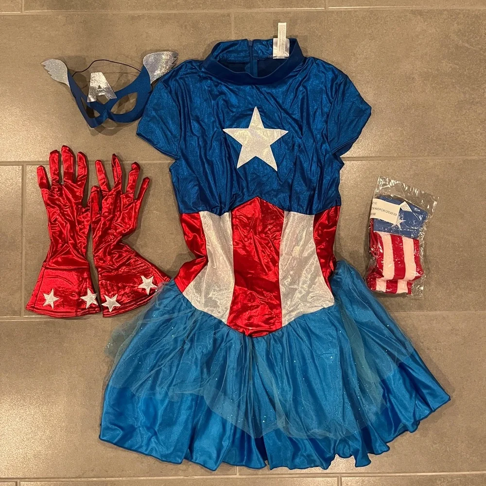 Marvel American Dream Costume - Red, Blue, White - Picture 3 of 3